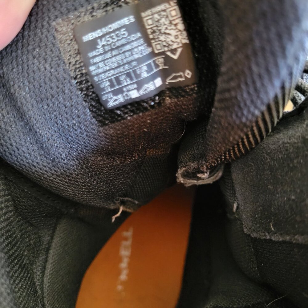 Merrell Moab 2 Response 8" Size 13- WP Tactical Boot w/zipper Blk - Picture 3 of 7